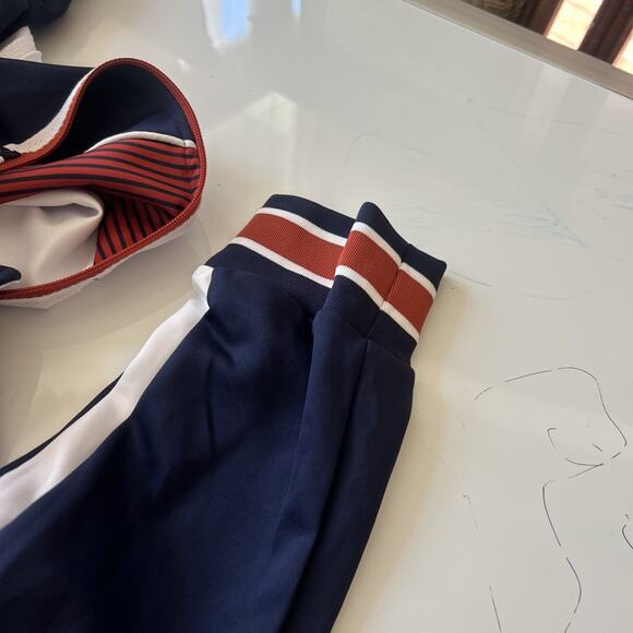 Jian Wang Medium Track Suit Jacket Jogging Pants Athleisure 90’s Y2K Navy Blue - Picture 14 of 16